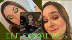 'Full face of elf cosmetics makeup. Tutorial with bite size eyeshadow in hot jalapeño and berry bad'