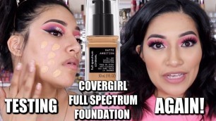 'COVERGIRL FULL SPECTRUM FOUNDATION Again! 2PM-10PM Wear Test - Alexisjayda'