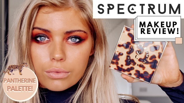 'warm orange makeup tutorial | spectrum makeup review'