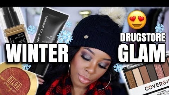 'AN ENTIRE DRUGSTORE LOOK ft. NEW COVERGIRL FULL SPECTRUM | WINTER MAKEUP 2018 | Andrea Renee'