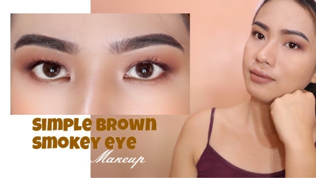 'SIMPLE BROWN SMOKEY EYE MAKEUP | BYS CAPTI PALETTE | by GLY ENRIQUEZ'