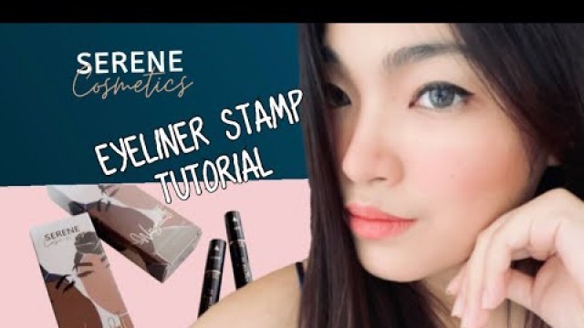 'Easy use! WINGED EYELINER STAMP BY SERENE COSMETICS | Maf Luancing'