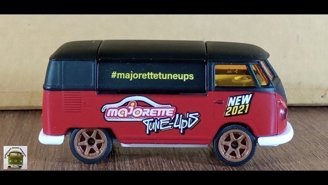 'Majorette , VolksWagen Combi T1, foodtruck ,  matt red & matt black'