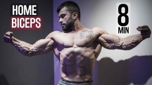 '8 MINUTE BICEPS WORKOUT (DUMBBELLS ONLY)'