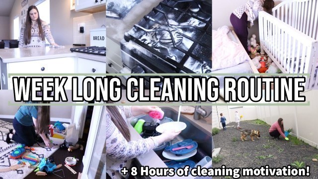 'ALL WEEK LONG CLEAN WITH ME 2022! | 8 HOURS OF CLEANING MOTIVATION | CLEANING MARATHON'