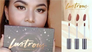 'LUSTROUS VELVET LIPSTICKS Swatch and Review / Nadine Lustre X BYS Cosmetics / Lippy Eve'