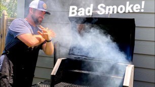 'BBQ White Smoke, Dirty & Bad smoke!'