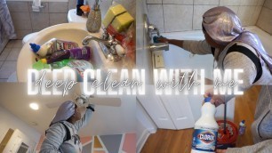 'DEEP CLEAN MY ROOMS + BATHROOM WITH ME!! || *must watch* WILL MOTIVATE YOU!!'