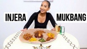 'EAST AFRICAN FOOD MUKBANG *eating the BEST Eritrean and Ethiopian Food Mukbang*'