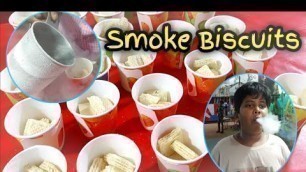 'Amazing Smoke Biscuits in Exhibition Only Rs 50 | Nitrogen Smoke Biscuits'