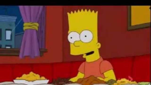 'The Simpsons dine in Ethiopian restaurant'