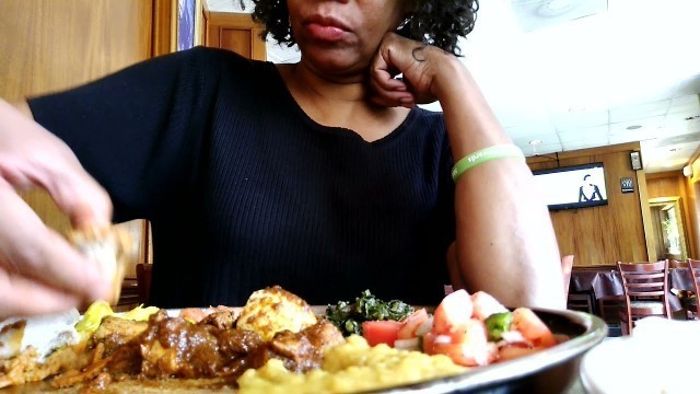 'Eating Ethiopian Food - #DUKEM RESTAURANT - RE-UPLOAD....DELICIOUS and Spicy'