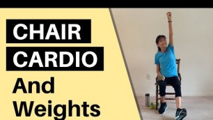 '20 Minute Cardio, Strength & Stretch In A Chair - Senior Workout Videos'