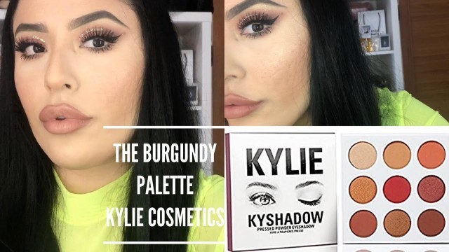 'Kylie Cosmetics Burgundy Palette Make Up tutorial