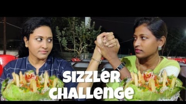 'Huge chinese sizzler eating challenge in tamil/Exploring street foods of surat'