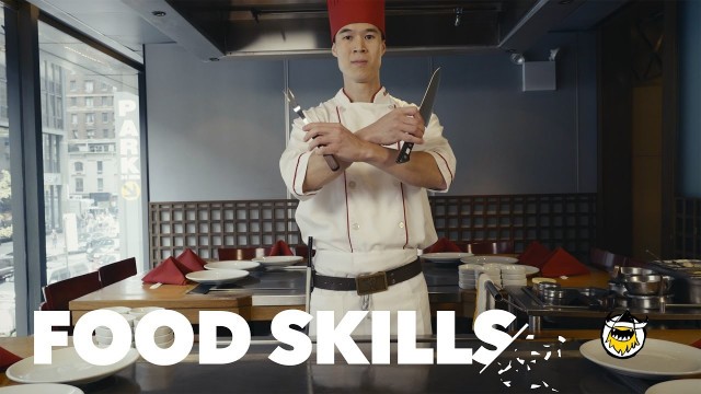 'All of the Benihana Teppanyaki Tricks | Food Skills'