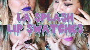 'LA Splash Cosmetics Lip Couture and Smitten Lip Tint Swatches'