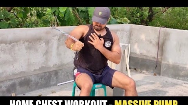 'BEST HOME CHEST WORKOUT FOR STUDENTS AND BEGINNERS  | Only Bungee Rope'