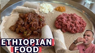 'Trying ETHIOPIAN FOOD For The First Time!'