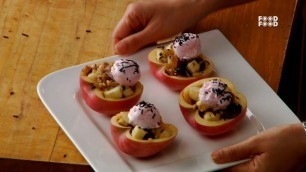 'Stuffed Apple Boats - Mummy Ka Magic'