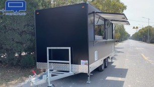 'New designed 5M box trailer food caravan cart van'