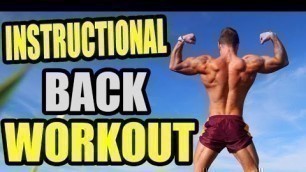 'Instructional back workout by Josef Rakich'