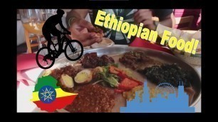 'Biking Downtown Chicago // Eating ETHIOPIAN Food !!