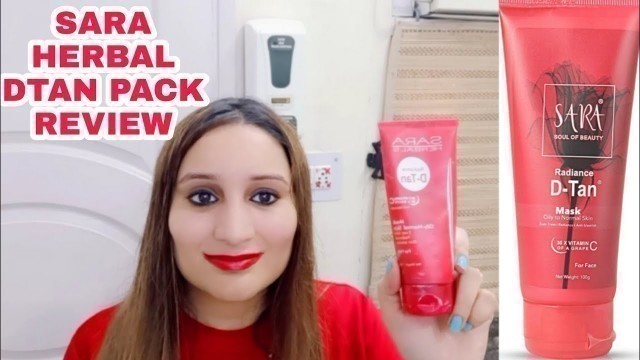 'SARA SOUL OF BEAUTY Radiance D-tan Mask Review'