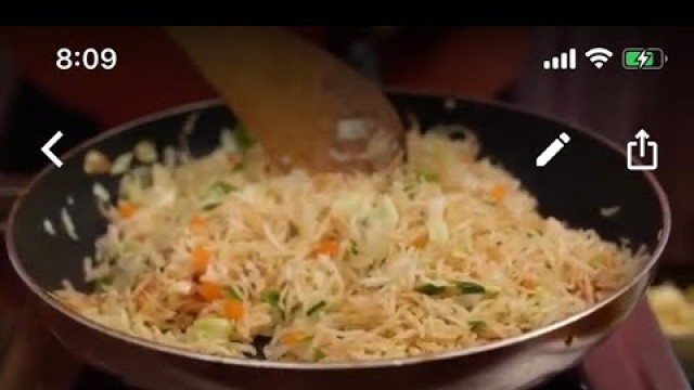 'Vegetable Fried Rice (Chinese Style) by Chef Damu'