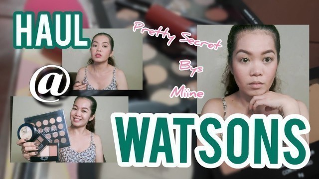 'WATSONS HAUL | BYS MAKEUP (Plus Try On)'