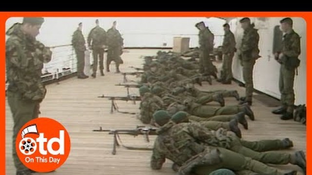 '1982: Falklands War: Royal Marines Test Weapons'