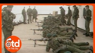 '1982: Falklands War: Royal Marines Test Weapons'