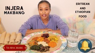 'EAST AFRICAN FOOD MUKBANG/ eating the BEST Eritrean and Ethiopian Food Mukbang'