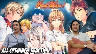 'FOOD WARS All Openings! || Brothers Anime OP Reaction!'