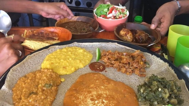 'Ethiopian Food - Balinjera HOTTEST RESTAURANT in Tel Aviv, Israel. Street Food From Ethiopia!'