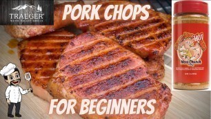 'Smoke pork chops on Traeger grill - Traeger pork chops - meat church rub\'s'