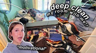 'deep clean my room with me!! *motivational*'