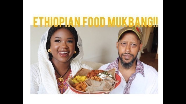 'Ethiopian Food Mukbang!! Ethiopian + American Couple'