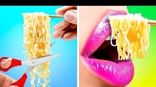 'VIRAL FOOD TRICKS THAT MAKE LIFE EASIER  DIY Food Hacks Everyone Should Know by 123 GO! Like'