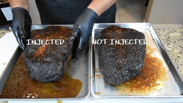 'How To Smoke The Best Beef Brisket - Injected vs. Non Injected'