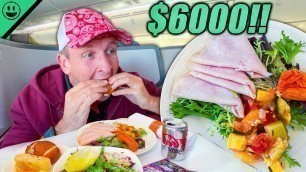 'What $6000 Gets You on Ethiopian Airlines! First Class Food in East Africa!'