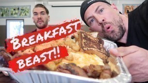 'SCOTT EATS | JOEL HANSEN | Hillside Smoke & Que | UNDEFEATED Beast Breakfast Challenge | Man Vs Food'