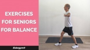 'Exercises for Seniors For Balance, coordination and agility, fall prevention, senior balance exercis'