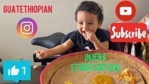 'WOW!  Amazing Baby Will Melt Your Heart When Eating ETHIOPIAN Food!'