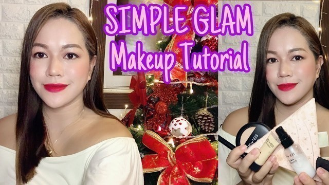 'SIMPLE GLAM Makeup Tutorial plus BYS Matte Creme Foundation'