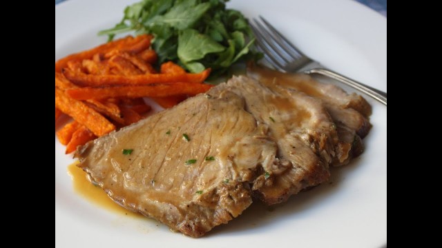 'Slow Cooker Cider Braised Pork Roast Recipe'