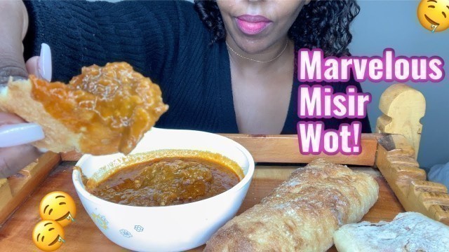 'Mukbang 먹방 - Ethiopian Food - Misir wot (No Talking/ASMR)'