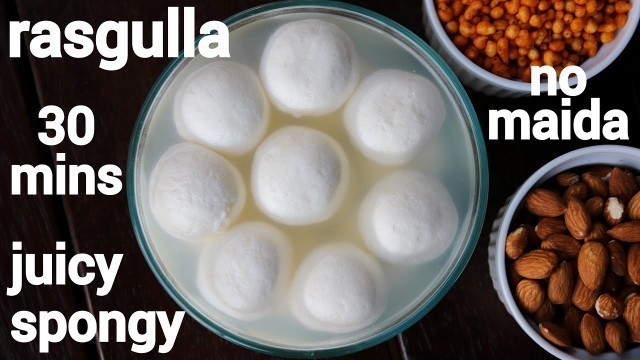 'rasgulla recipe with homemade chenna - tips & tricks | छैना रसगुल्ला | sponge bengali rosogulla'