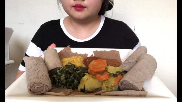 'ASMR ETHIOPIAN FOOD (EATING SOUNDS)'