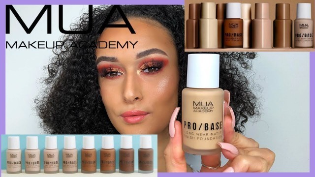 'MUA COSMETICS PRO/BASE FOUNDATION REVIEW & DEMO'